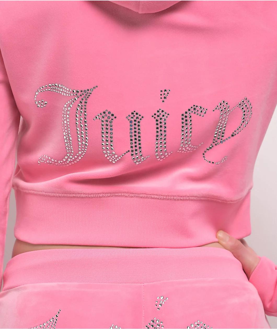 Juicy Couture OG Bling Hot Hot Velour Zip Hoodie Product Image
