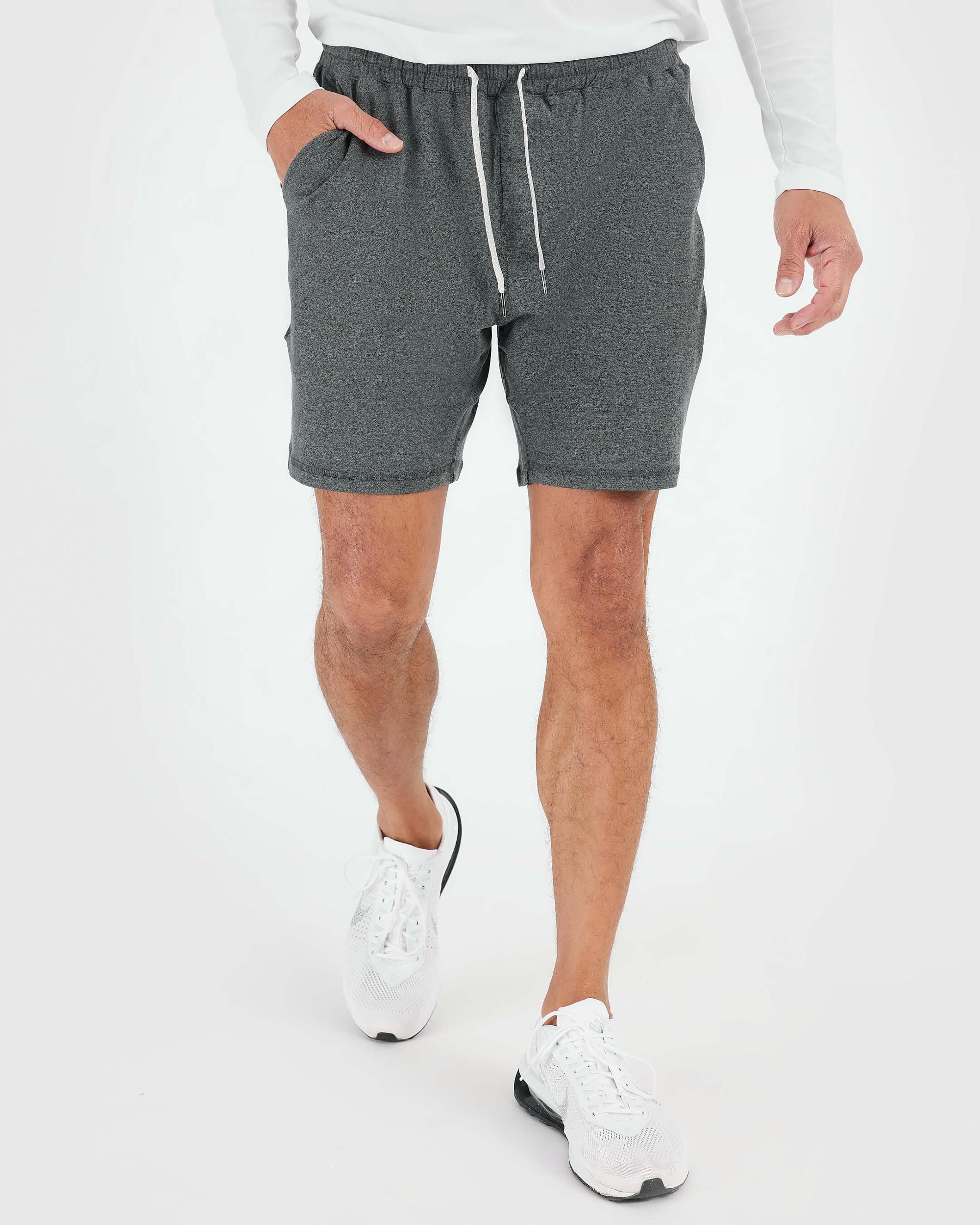 Charcoal Heather Gray Active Comfort Shorts Product Image