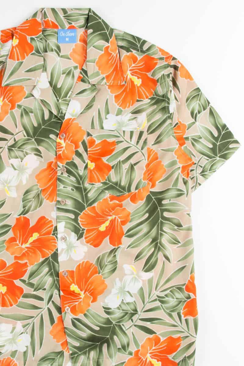 Stained Glass Hibiscus Hawaiian Shirt Product Image