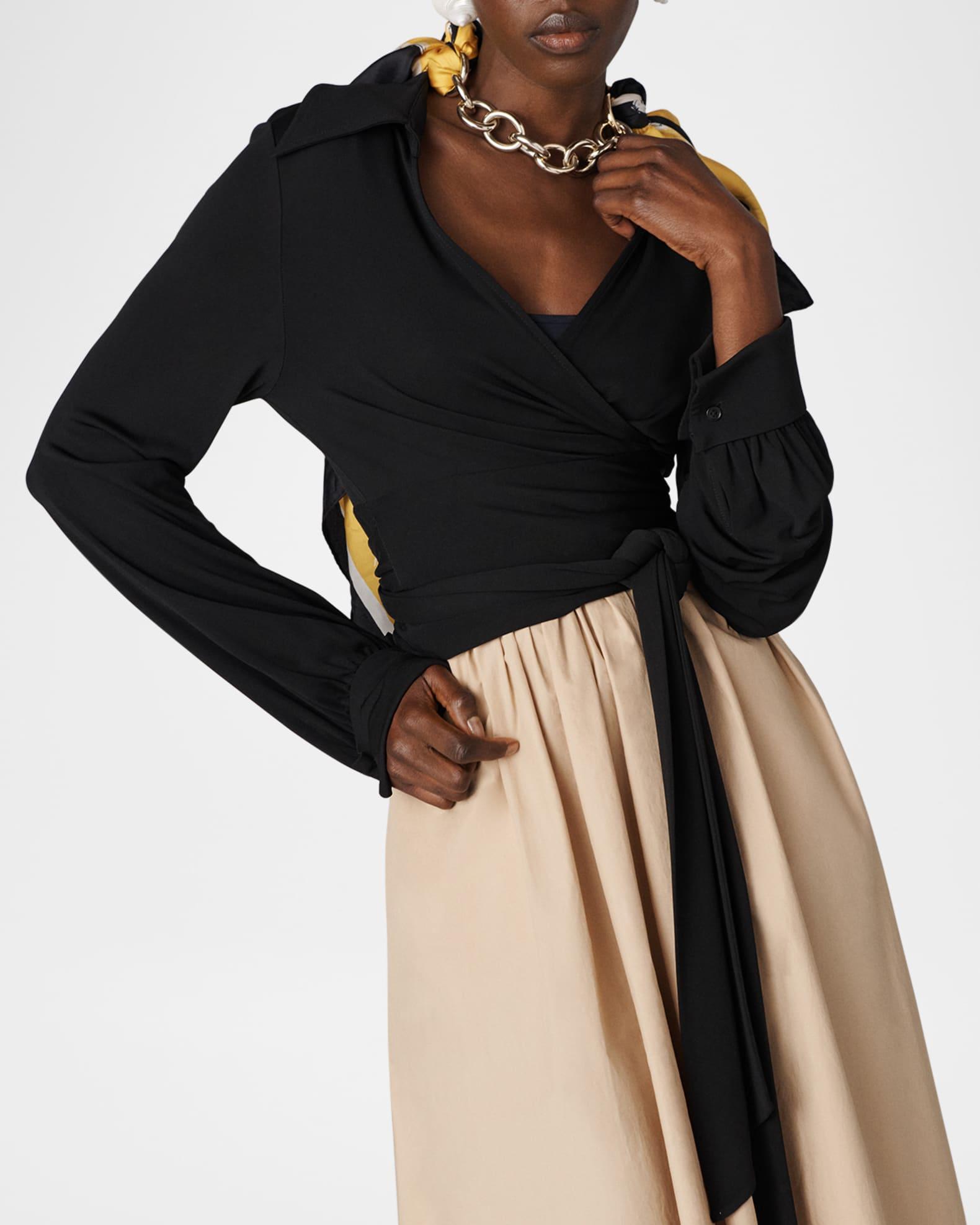 Selena Sleeveless Ruched Colorblock Midi Dress Product Image