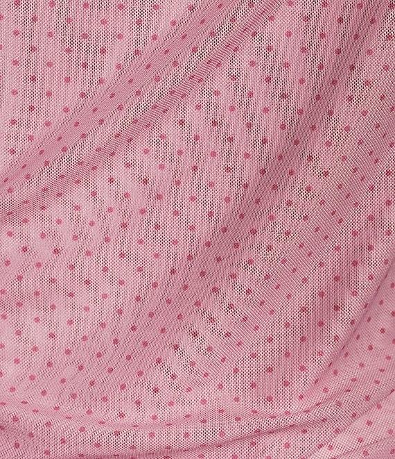 Le Lis Polka Dot One Shoulder Scarf Top Product Image