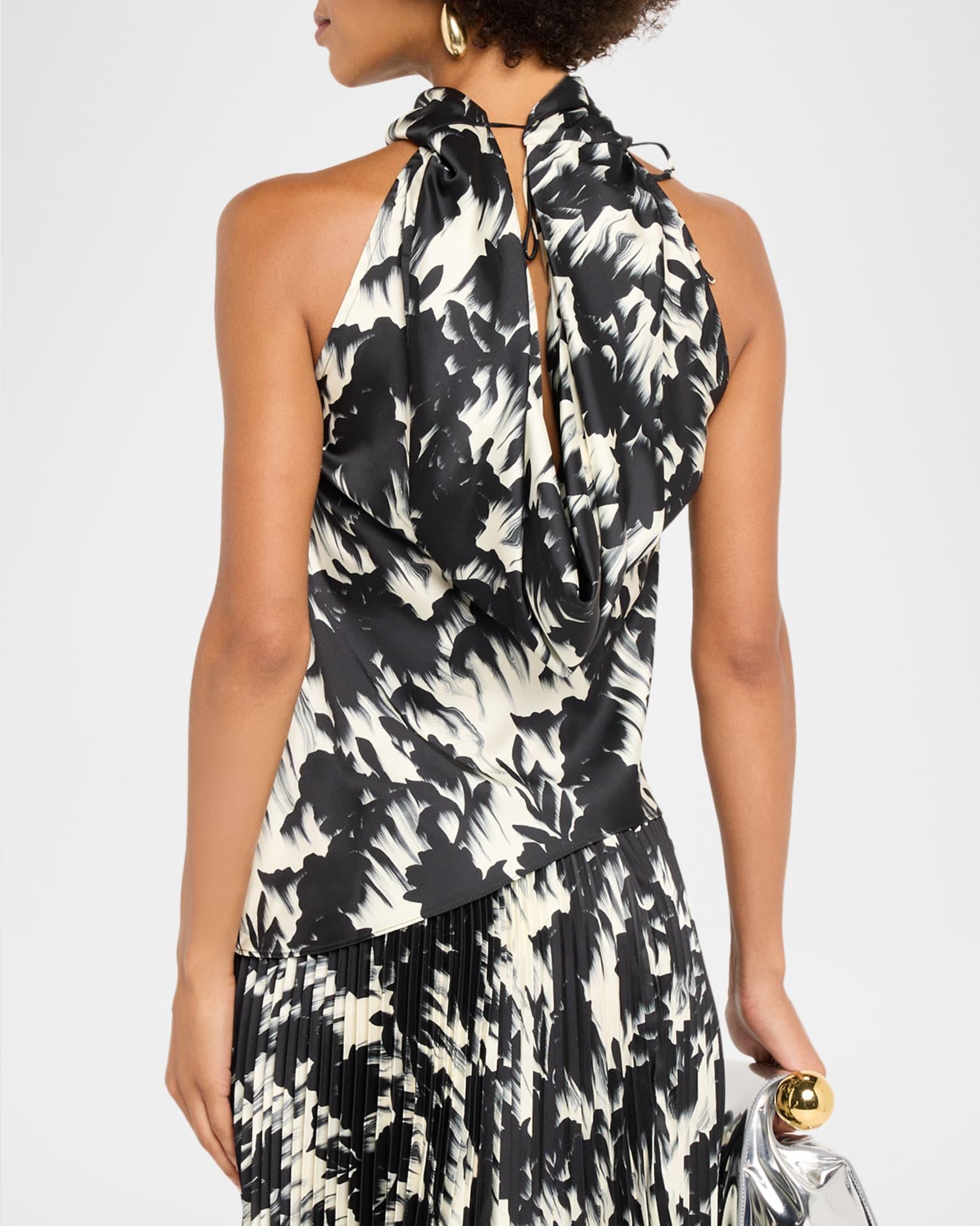 Floral Cowl-Neck Top  Product Image