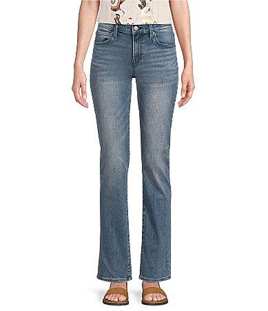 Lucky Brand Mid Rise Sweet Straight Leg Ankle Length Stretch Denim Jeans Product Image