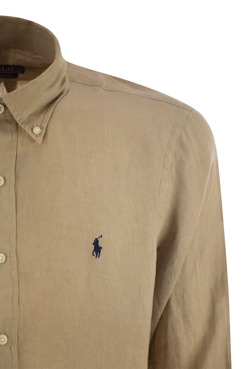 POLO RALPH LAUREN Corduroy Long Sleeve Sport Shirt Clothing In Brown Product Image