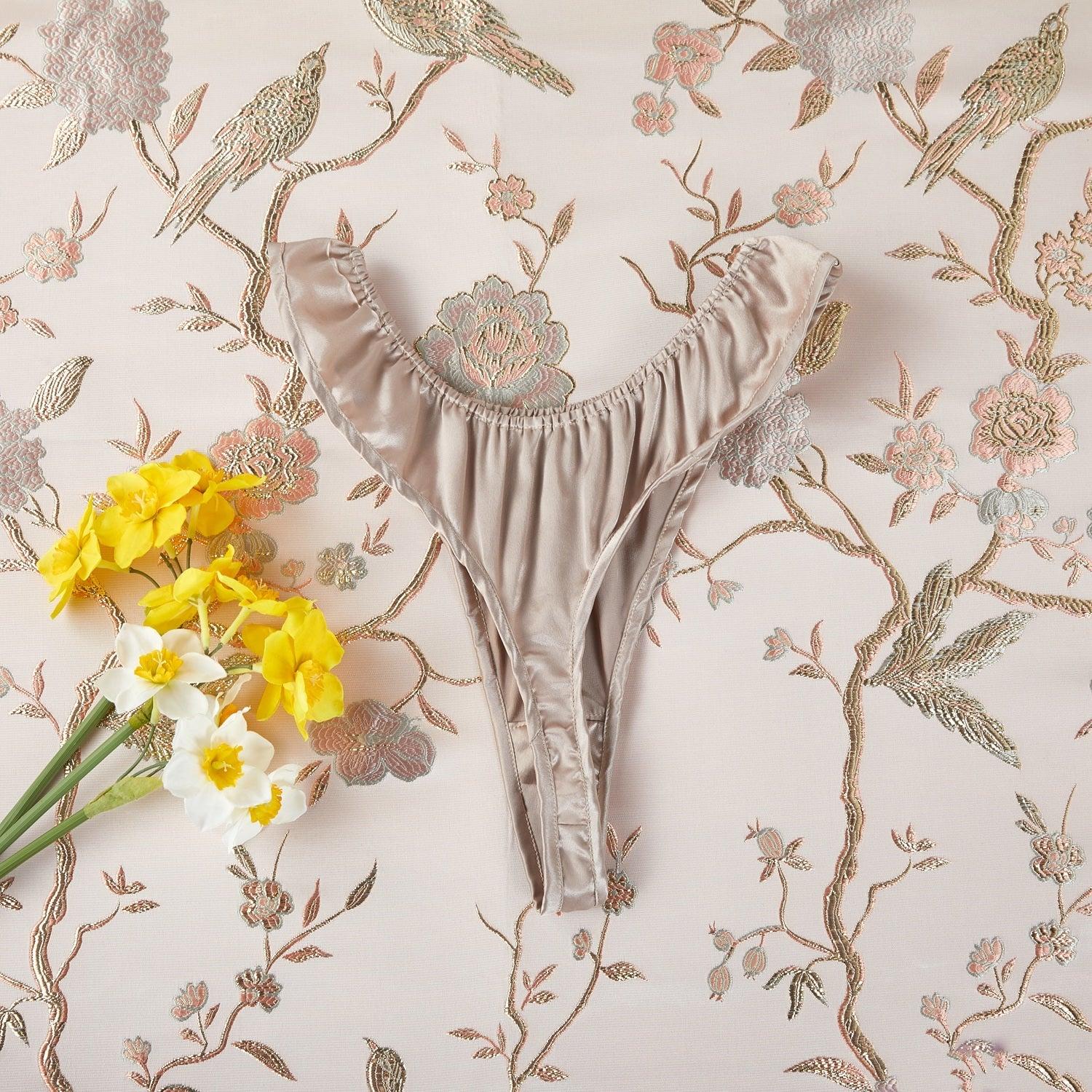 Set of 9 Pure Mulberry Silk Bikini Panties | Mid Waist | 22 Momme | Float Collection Product Image