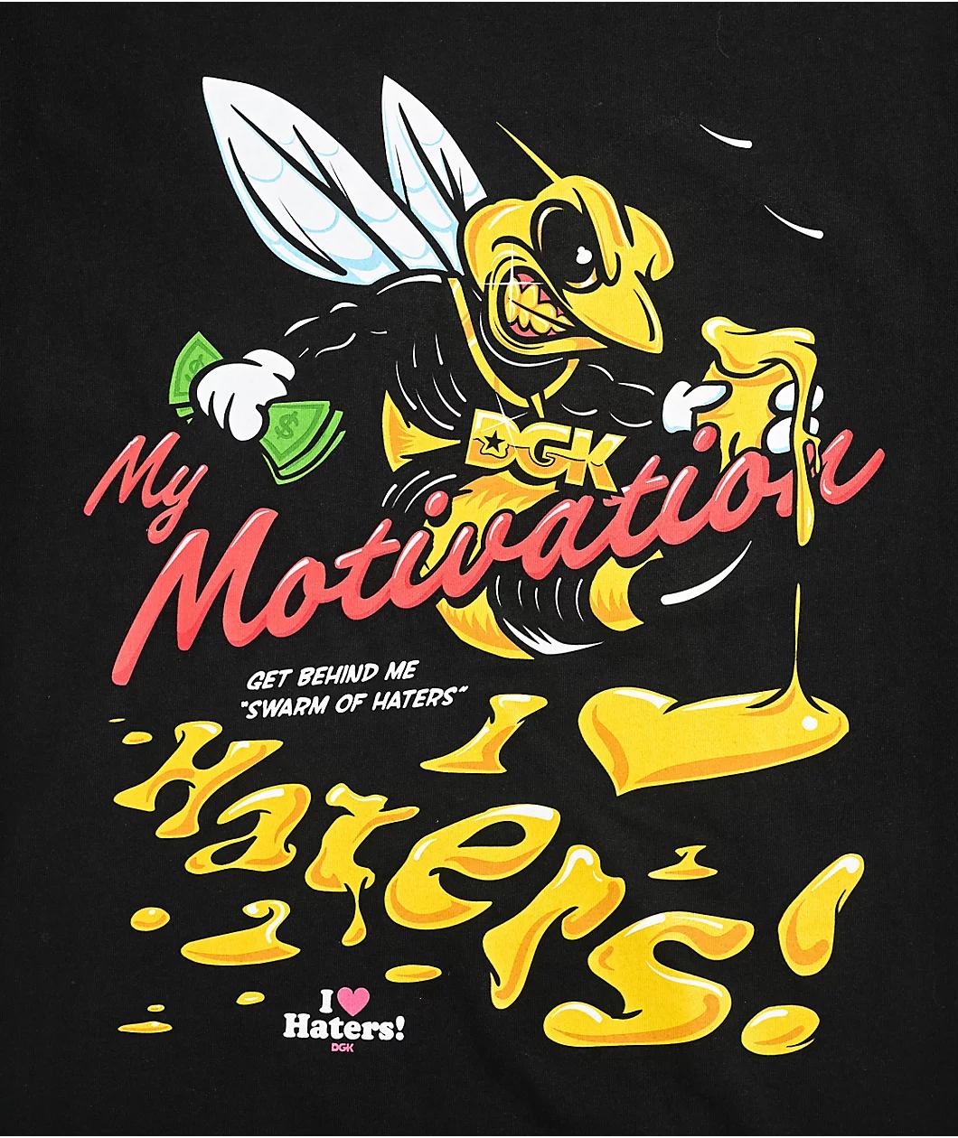 DGK Get Behind Me Heavyweight Vintage Black T-Shirt Product Image