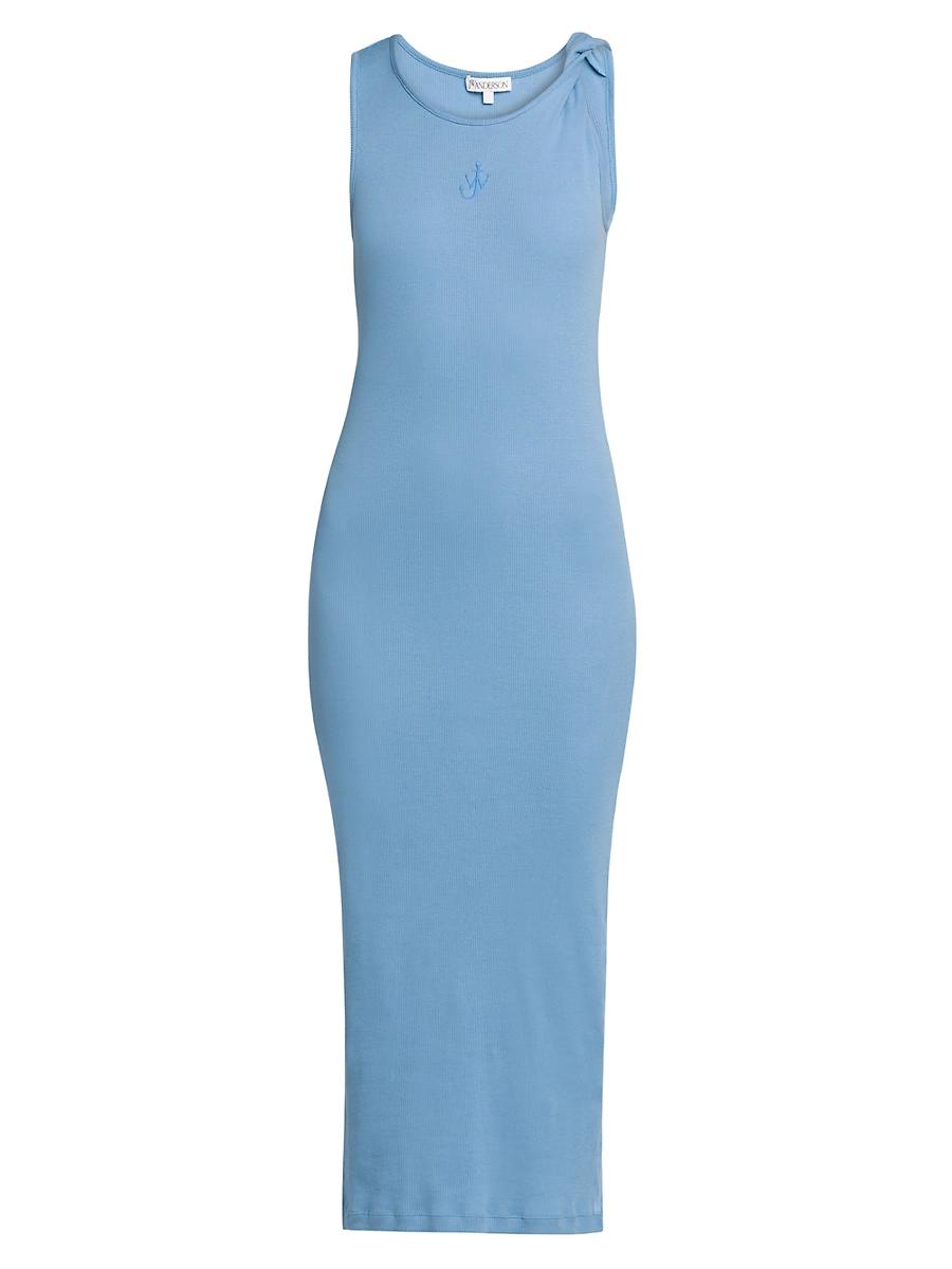 Womens Anchor Twisted-Strap Midi Dress Product Image
