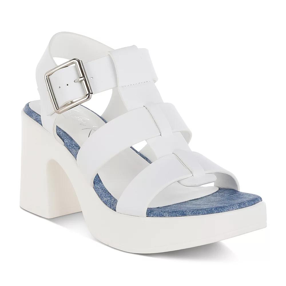 London Rag Avalon Women's Sandal Heels, Size: 7, White Product Image