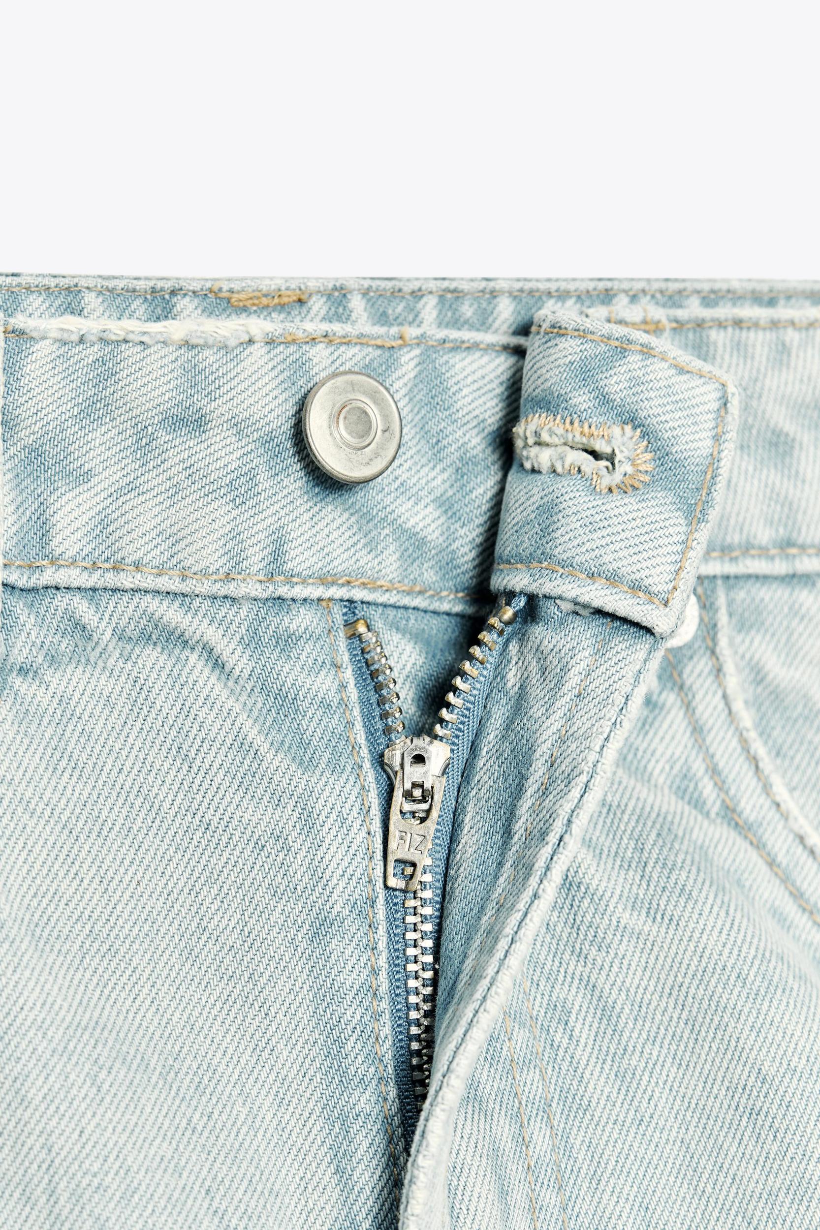 TRF MID-RISE MINI DENIM SHORTS Product Image
