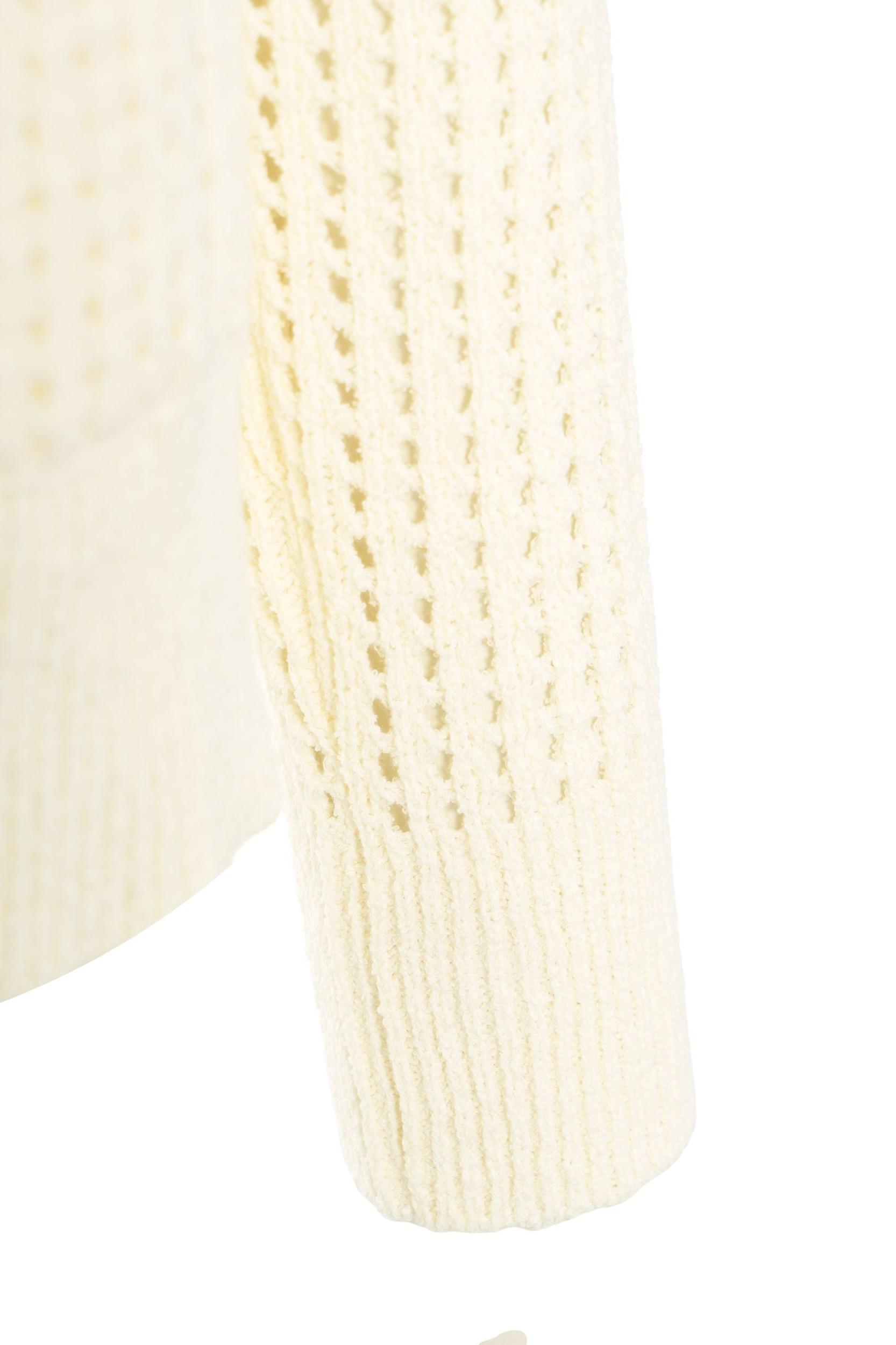 Crochet knit hoodie Product Image