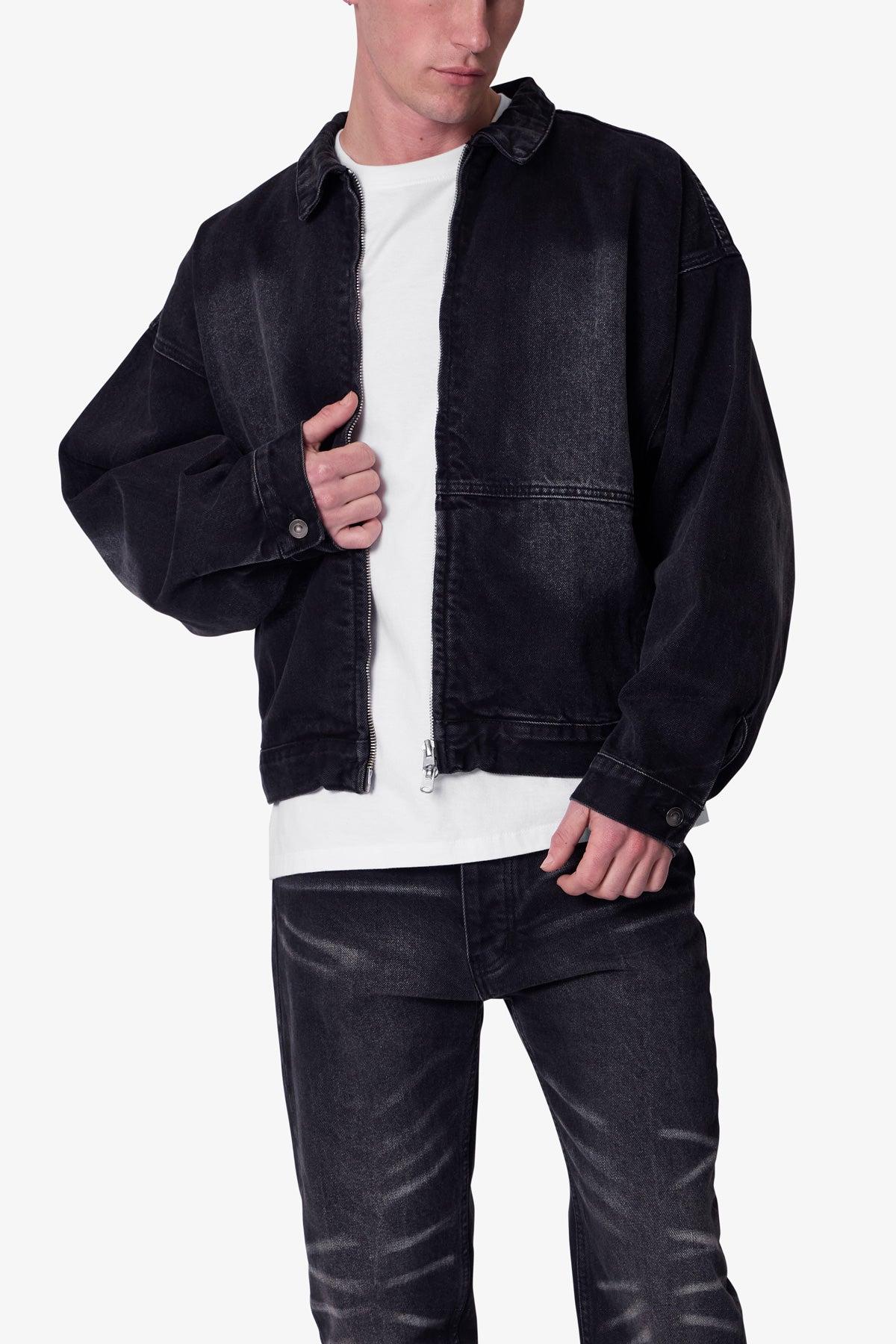 Denim Chore Coat - Washed Black Product Image