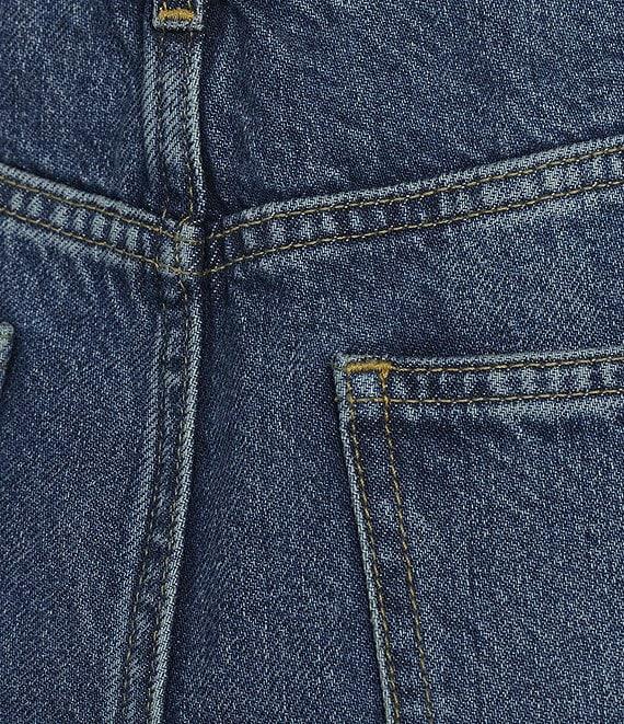 Gianni Bini Rosie High Rise Straight Leg Denim Jeans Product Image
