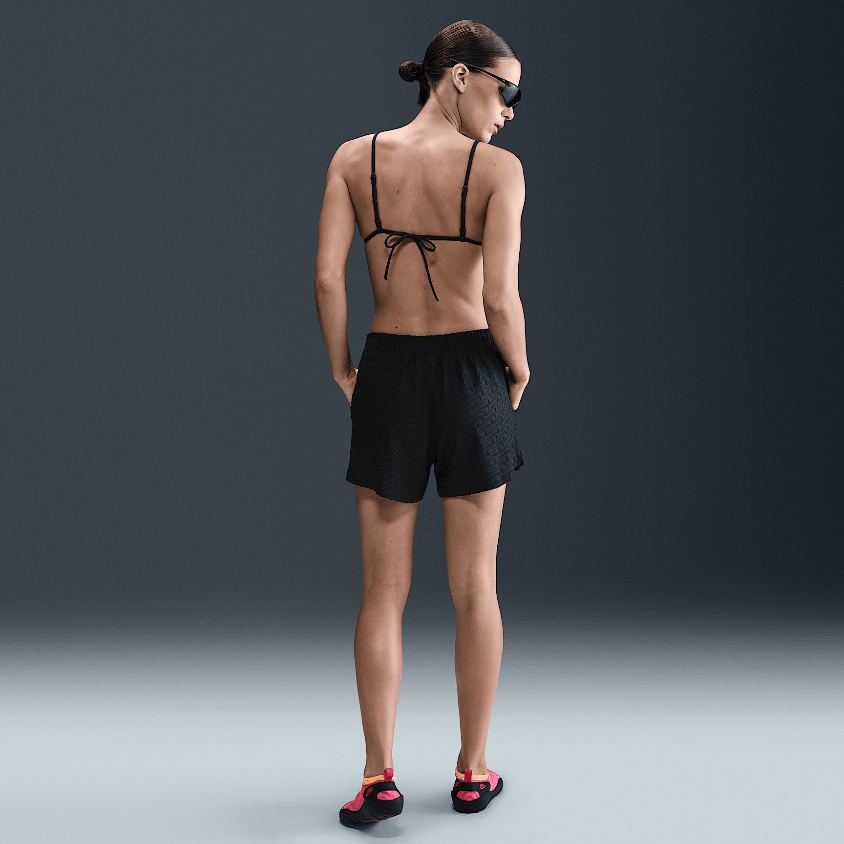 Nike Womens Swim Swoosh Link Terry Cover-Up Shorts | NESSF257-001 Product Image