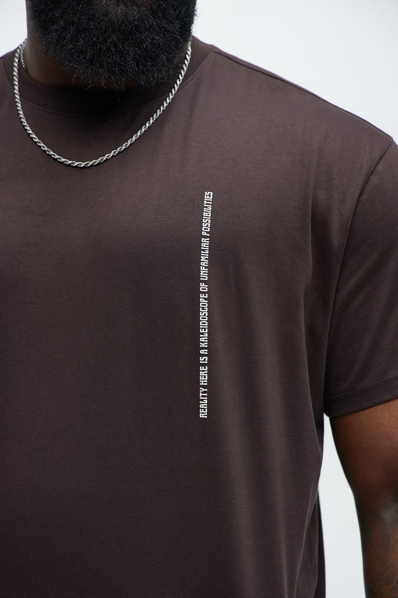 Twisted Reality Oversized Short Sleeve Tee - Chocolate Product Image