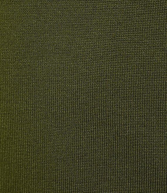 DKNY by Donna Karan Short Pleated Puffed Elbow Sleeve V-Neck Knit Top Product Image