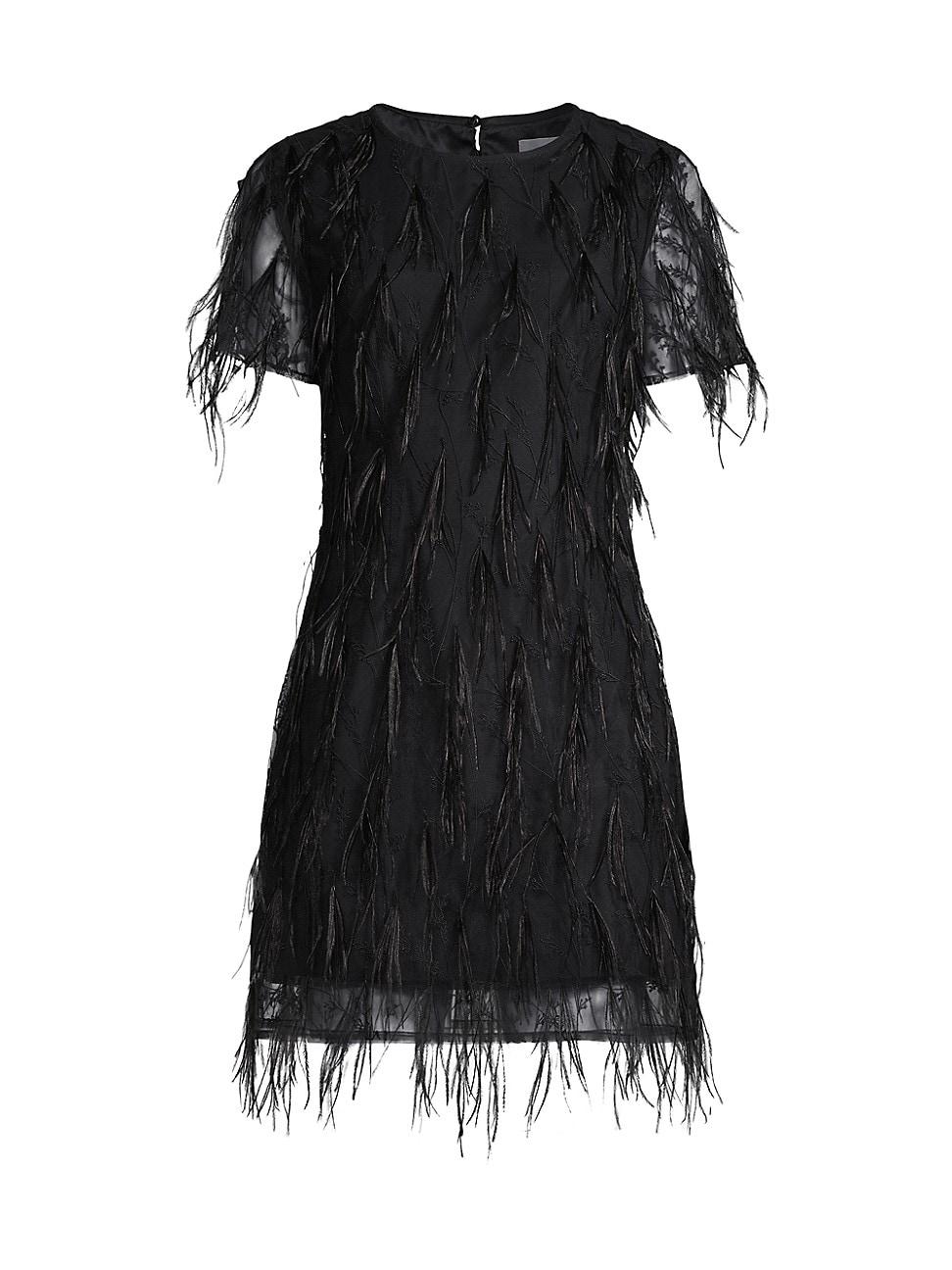 Womens Rana Feather Shift Dress Product Image