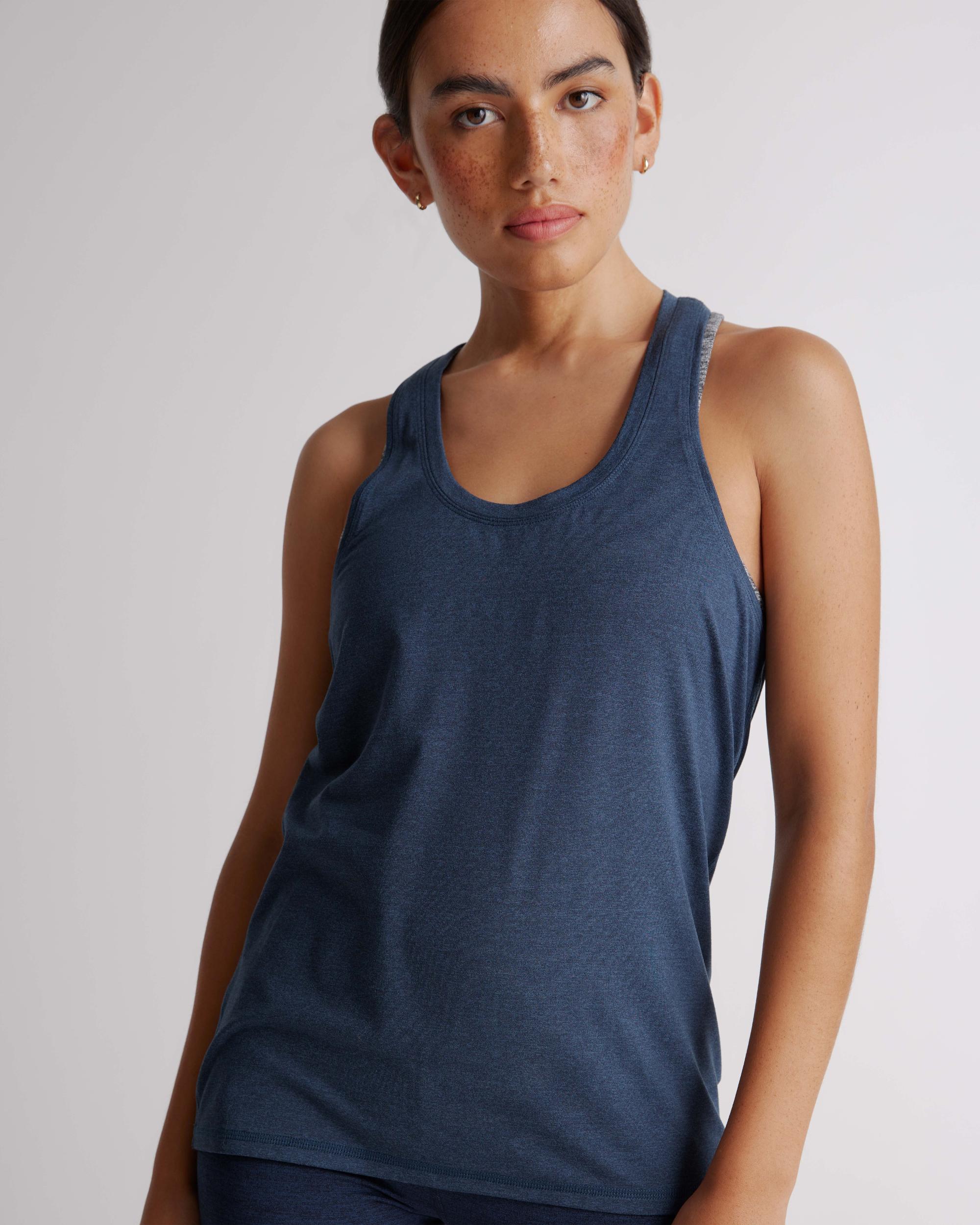 Quince | Women's Flowknit Breeze Racerback Tank Top Recycled Poly with Stretch Product Image