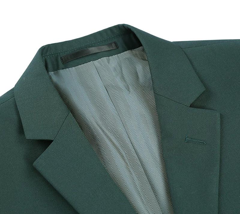 Vanderbilt Collection - Classic 2 Piece Suit 2 Buttons Regular Fit In Green Product Image