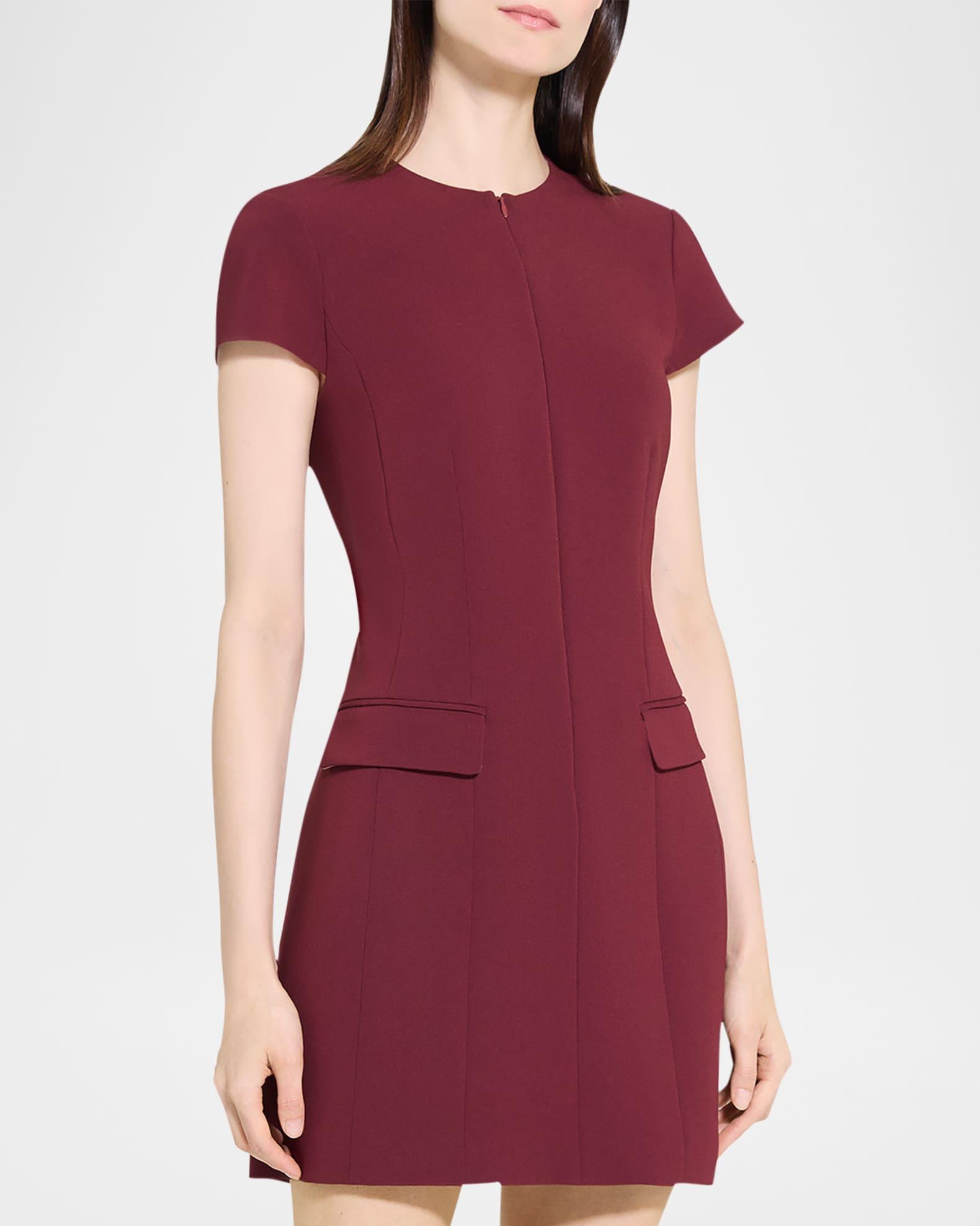 Tailored Zip-Front Mini Dress Product Image