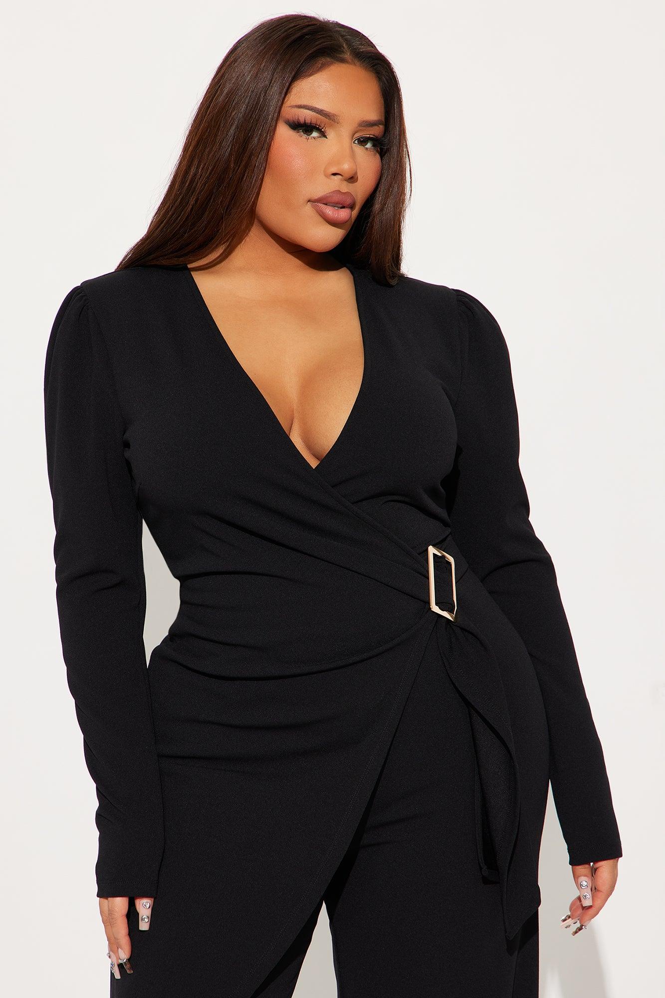 Bodes Well Blazer Jumpsuit - Black Product Image