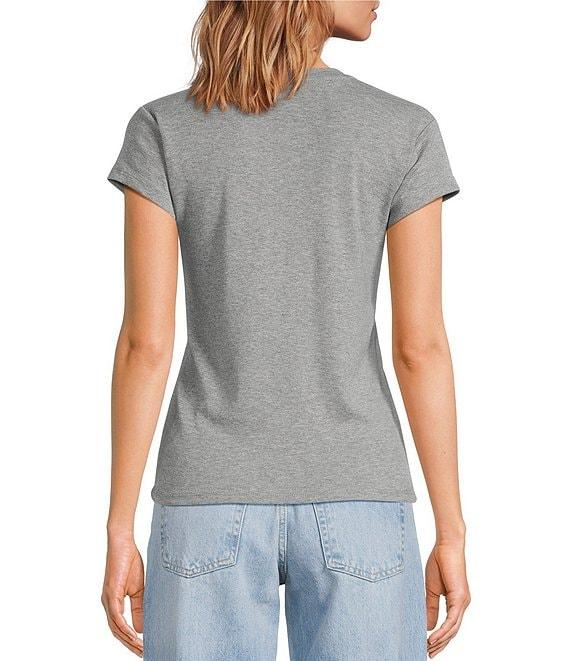 TOPSHOP Short Sleeve Everyday Knit T-Shirt Product Image