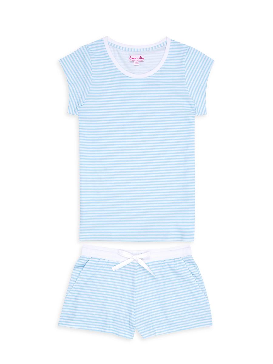 Womens Jersey Short Sleeve Pajama Set Product Image