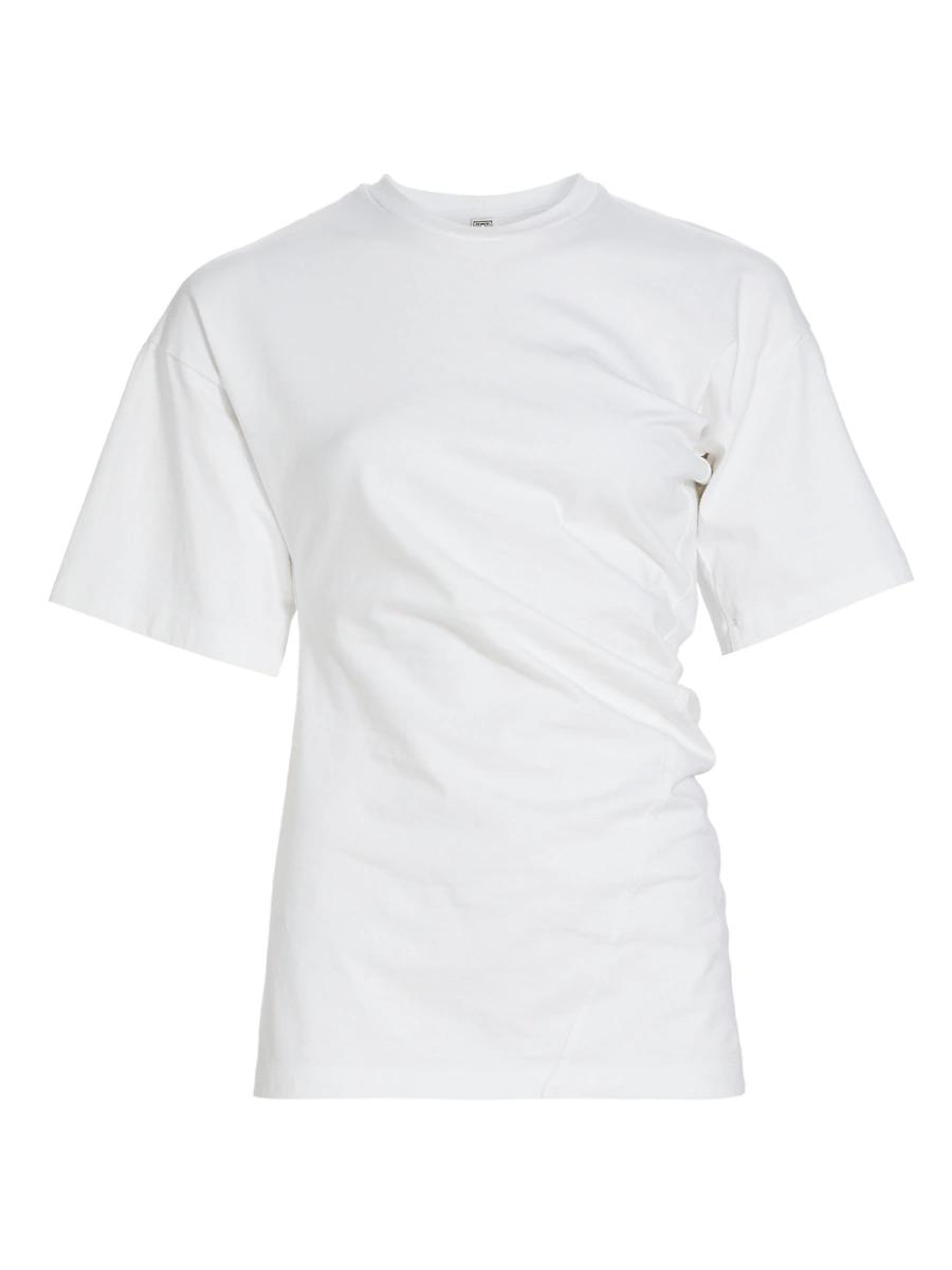 Womens Twisted Cotton Jersey T-Shirt Product Image