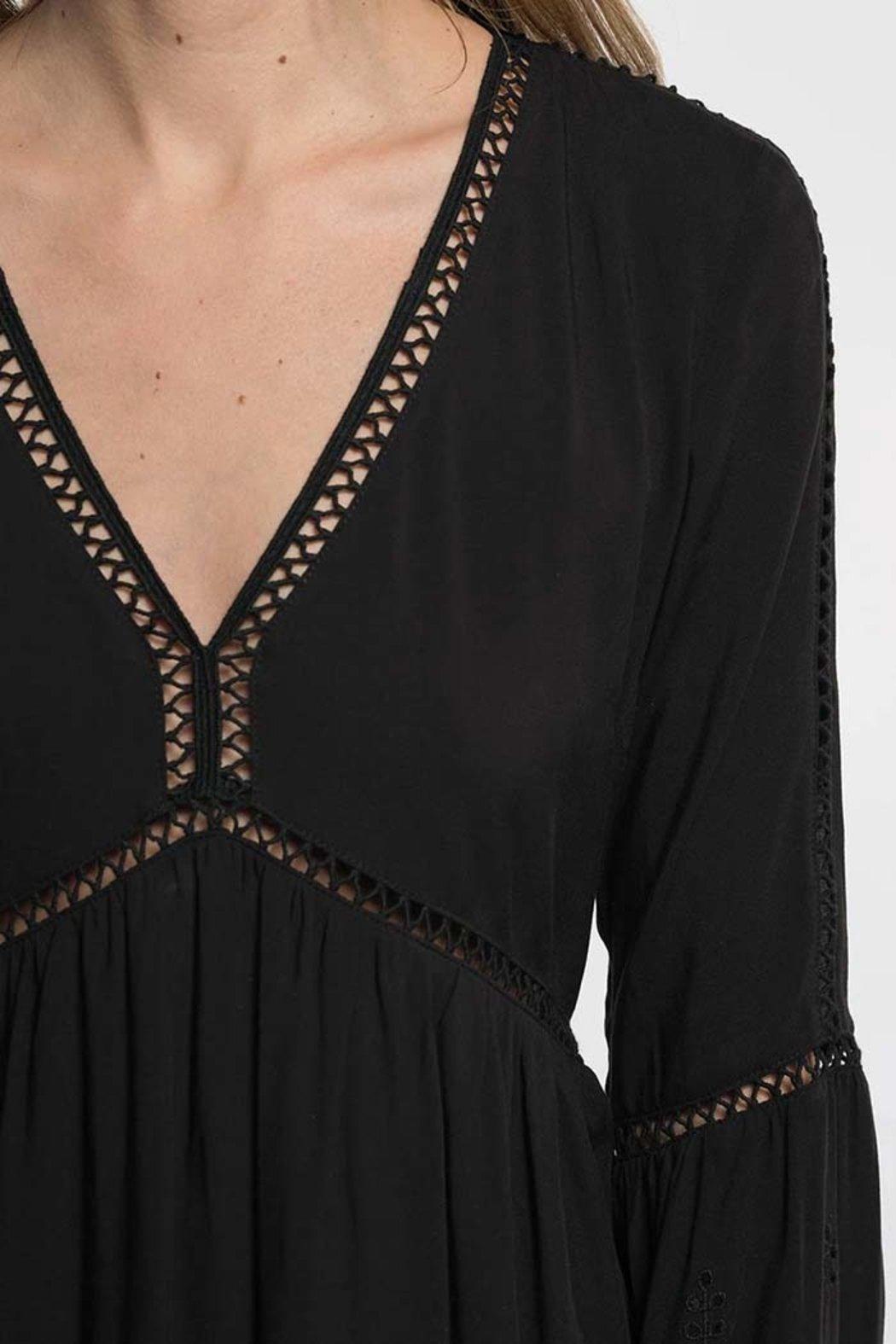 Embroidered Eyelet Plunge Dress Product Image