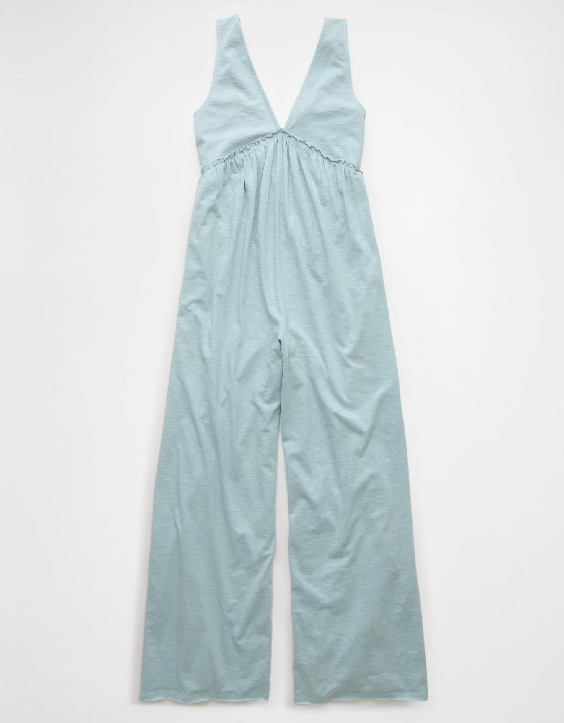 AE Sunchaser Knit V-Neck Jumpsuit Product Image