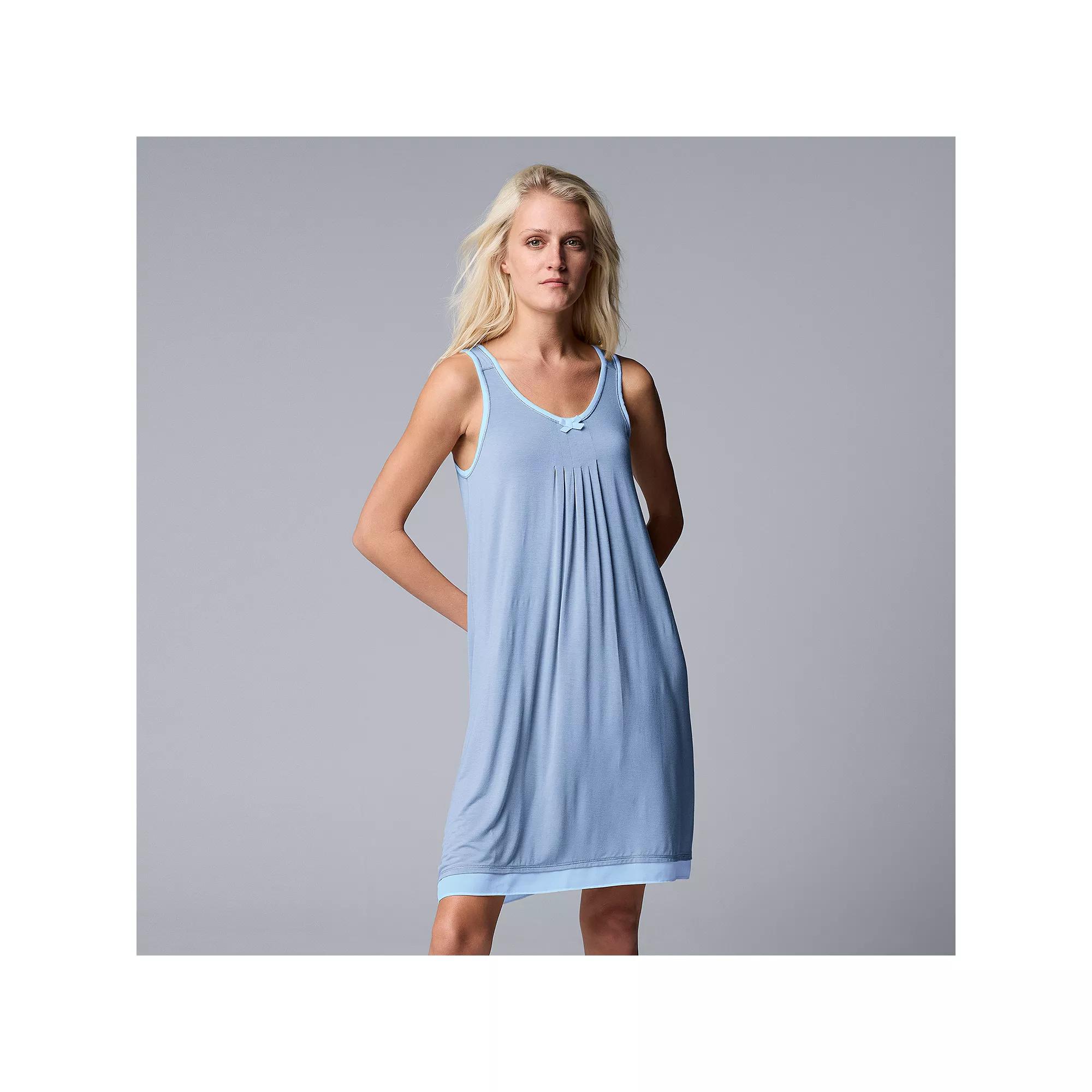 Women's Simply Vera Vera Wang Basic Luxury Chemise,  Product Image