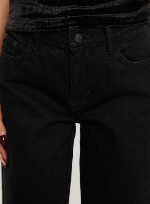 Jankins Baggy Jeans Black Product Image