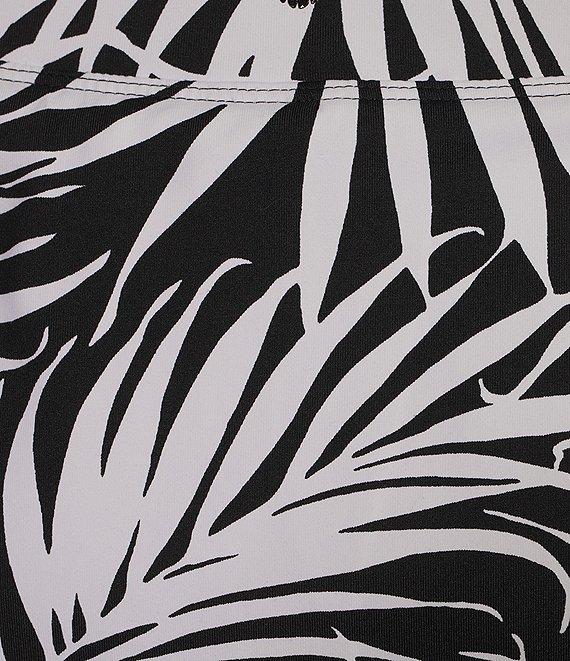 Tommy Bahama Aubrey Lorenzo IslandZone® Leaf Printed Peached Jersey A-Line Mini Skort Product Image