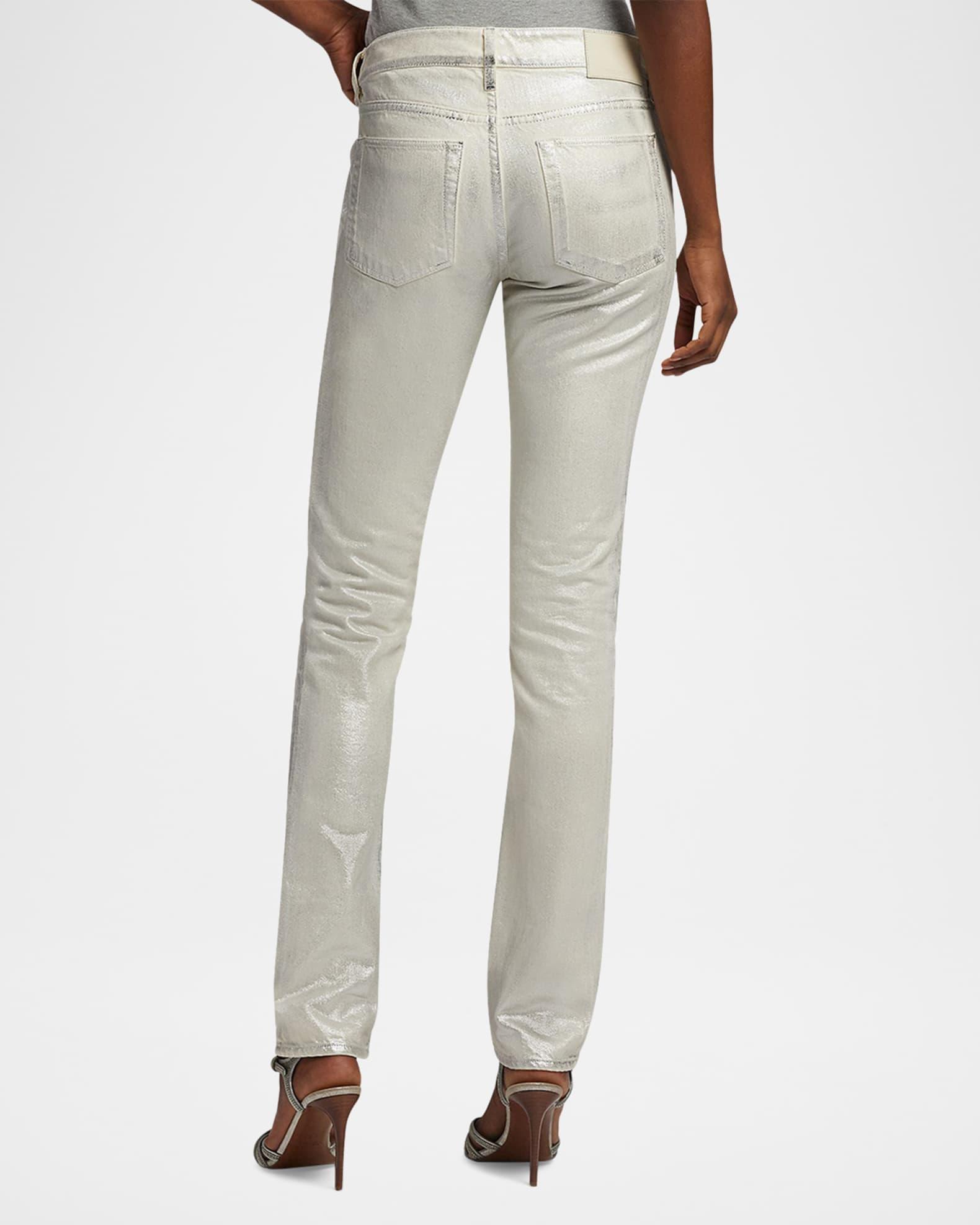 Barrett Coated Cotton Denim Slim-Leg Jeans Product Image