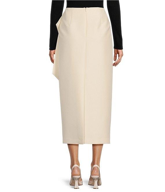 Antonio Melani Maleah Mikado Bow Detail Midi A-Line Skirt Product Image