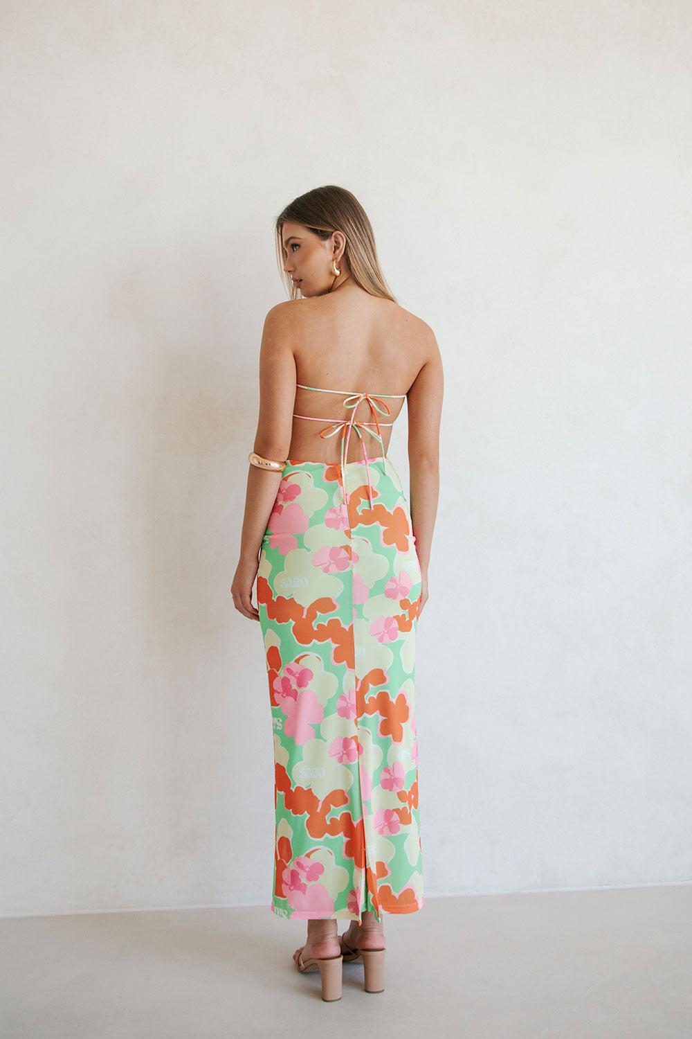 Backless Suki Dress - Misty Floral Product Image