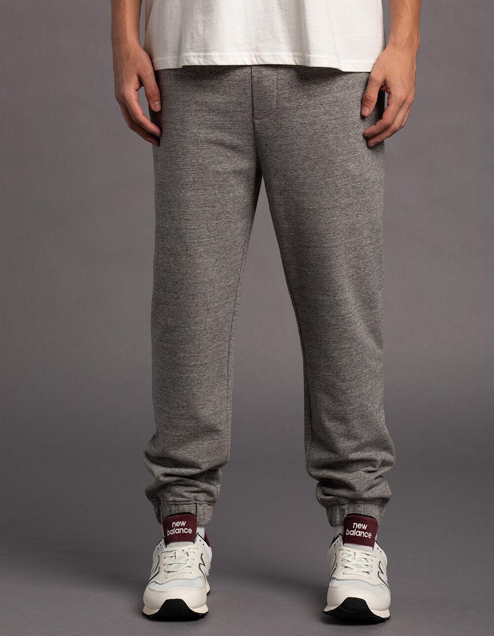 RSQ Mens Fleece Jogger Sweatpants - HEATHER GRAY Product Image