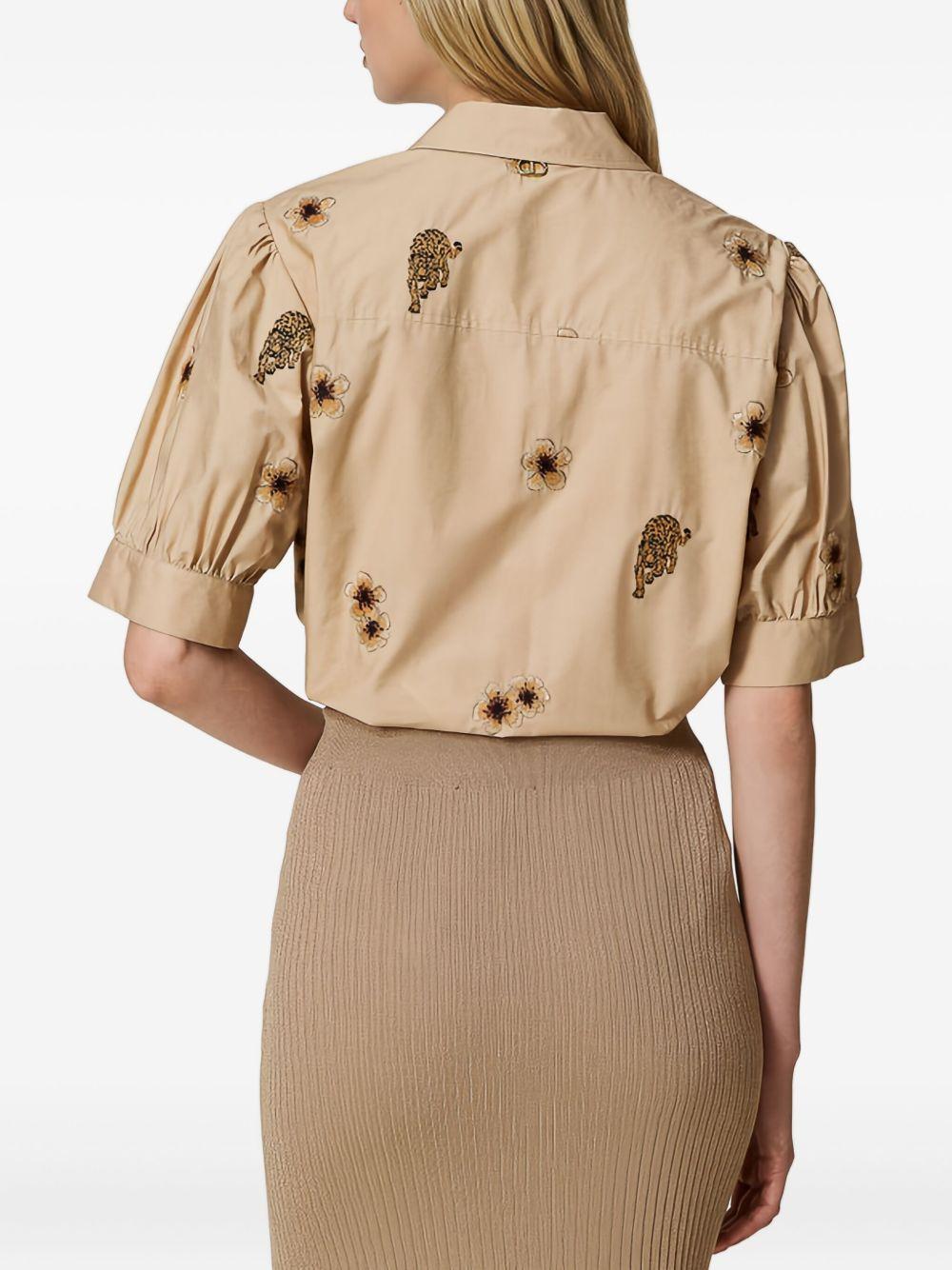 all over-embroidery shirt Product Image