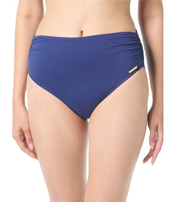 Vince Camuto Sanremo Solids Convertible High Waisted Bikini Swim Bottom Product Image