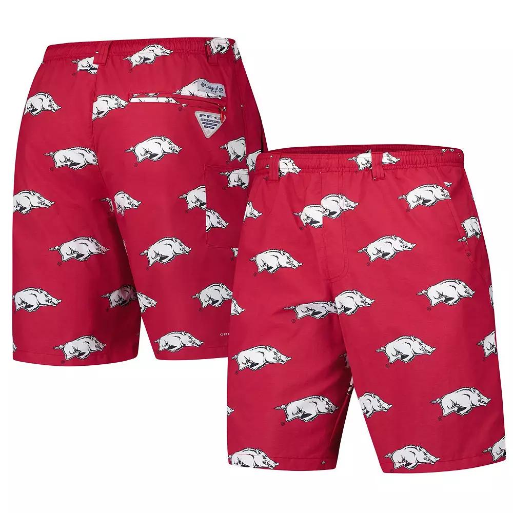 Men's Columbia Cardinal Arkansas Razorbacks PFG Backcast III Omni-Shade Shorts,  Product Image