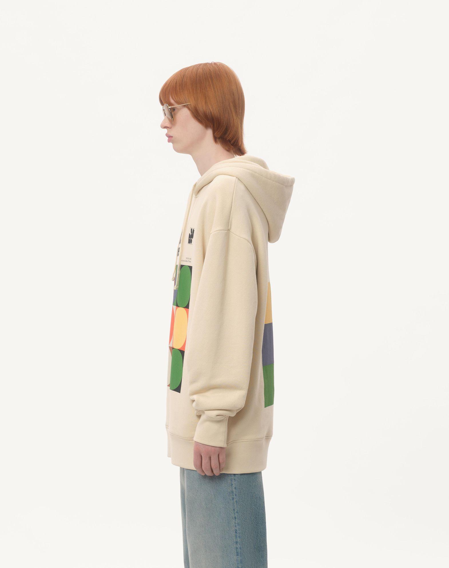 Cotton Hooded Sweatshirt With Pavillon Des Folies Print Product Image