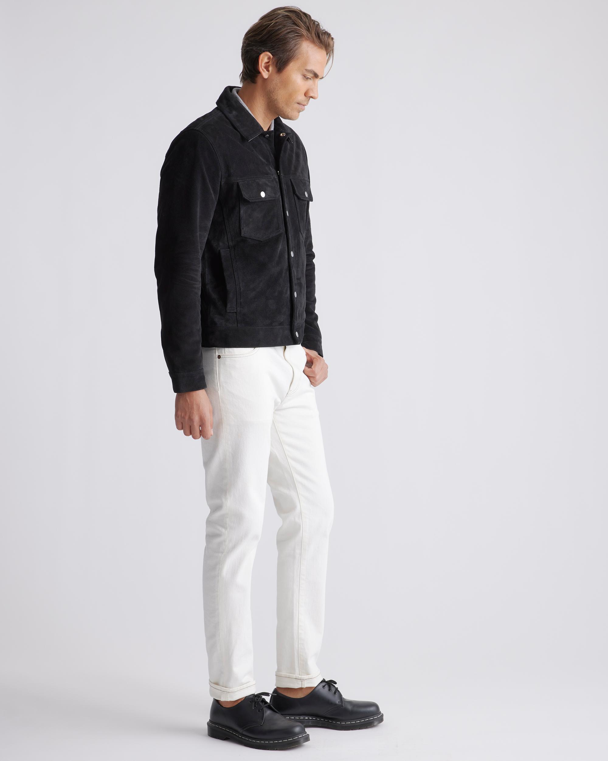 Quince | Men's Italian Suede Trucker Jacket Size XL, Suede Leather Product Image