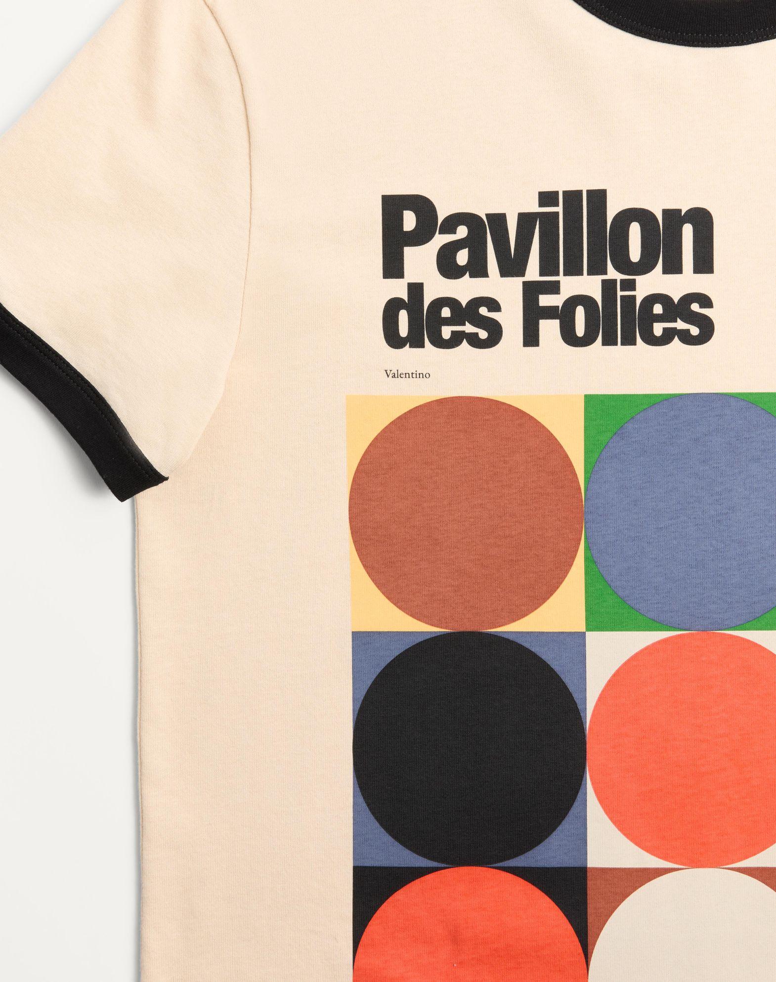 Cotton T-Shirt With Pavillon Des Folies Print Product Image