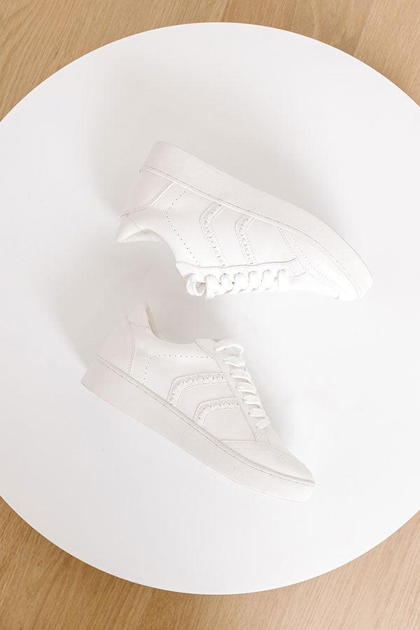 The Camille Faux Leather Sneaker Product Image