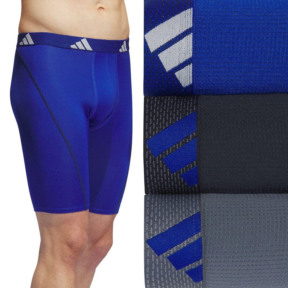 Men's adidas 3-pack Sport Performance Mesh 9" Long-Leg Boxer Briefs,  Product Image