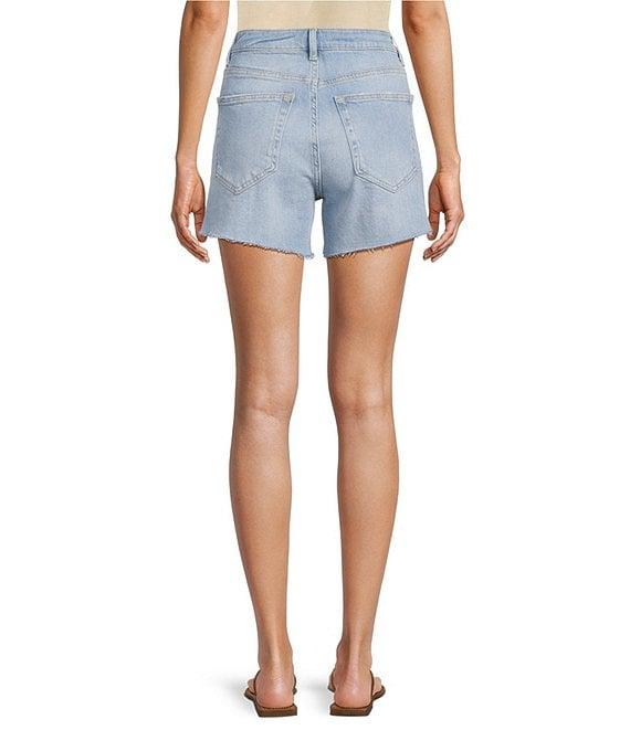 Antonio Melani Bayleigh Raw Hem Mid Rise Denim Shorts Product Image