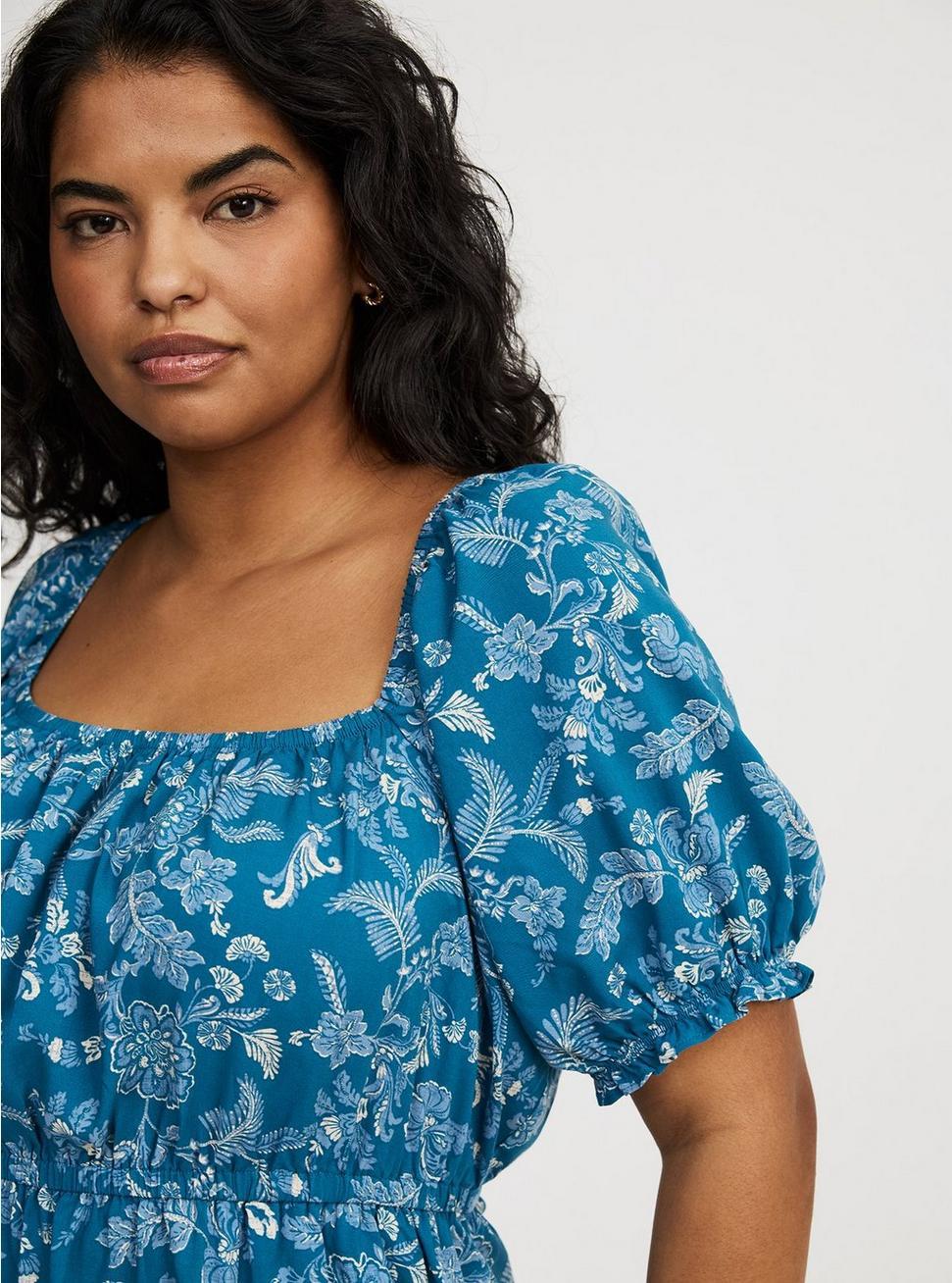 Mini Puff-Sleeve Dress Product Image