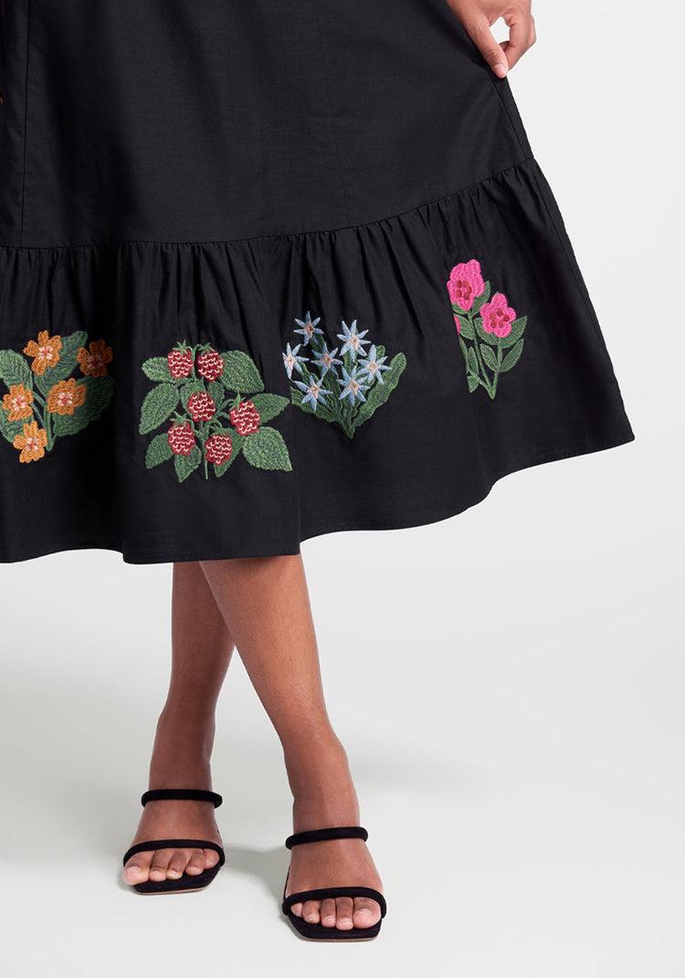 Bloom With A View Embroidered Midi Dress Product Image