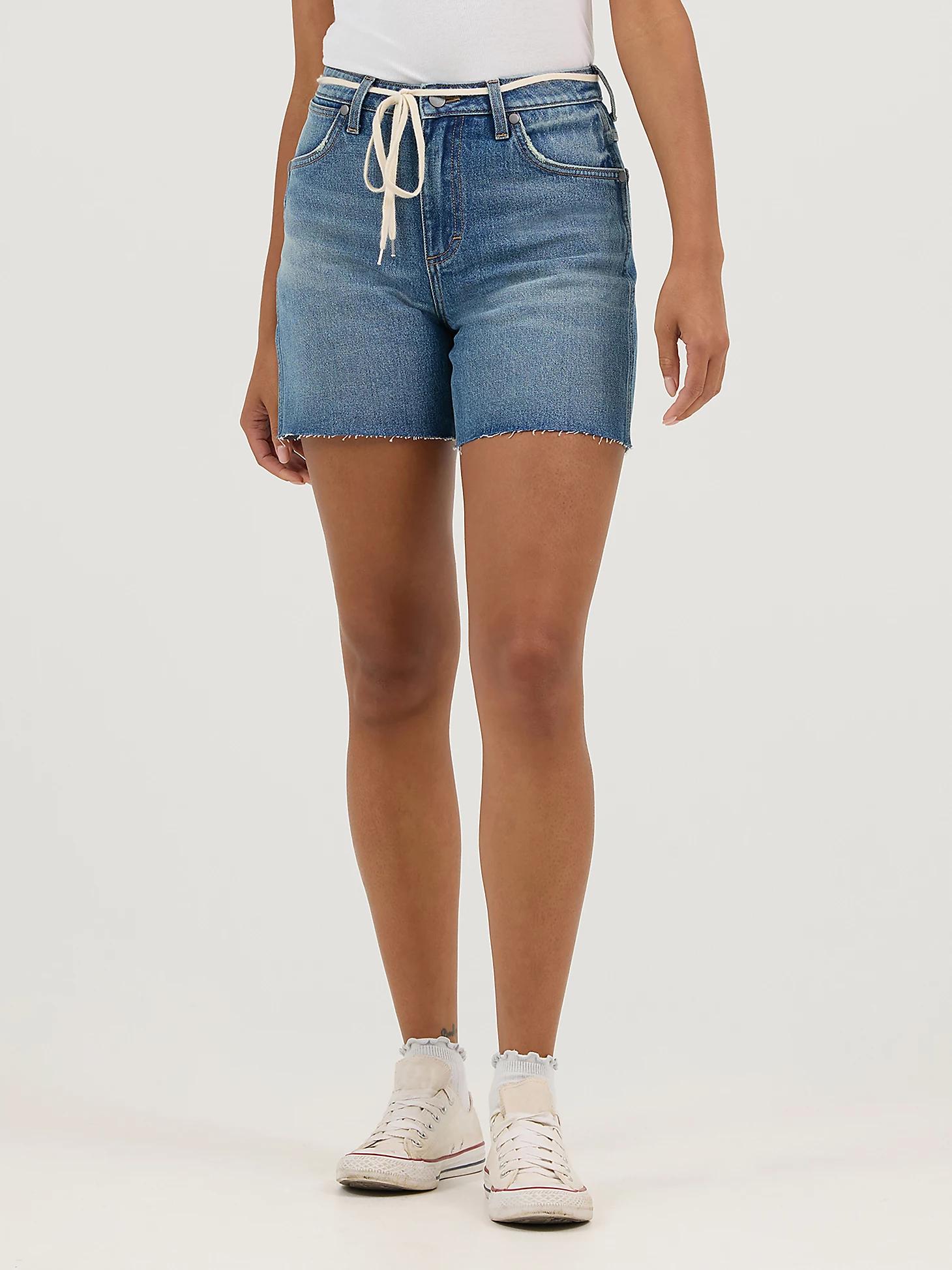 Women's High Rise Mid-Length Cowboy Short | Women's SHORTS & SKIRTS | Wrangler® Product Image