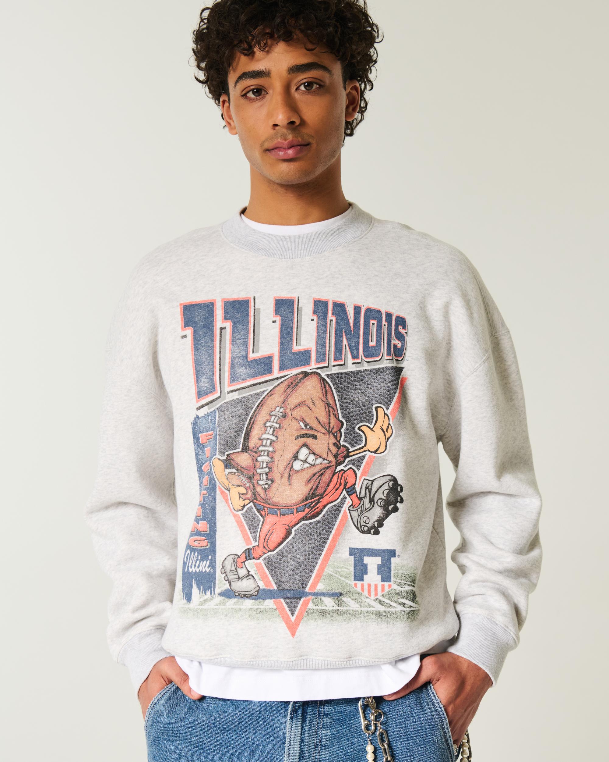 Northwestern Wildcats Graphic Crew Sweatshirt Product Image