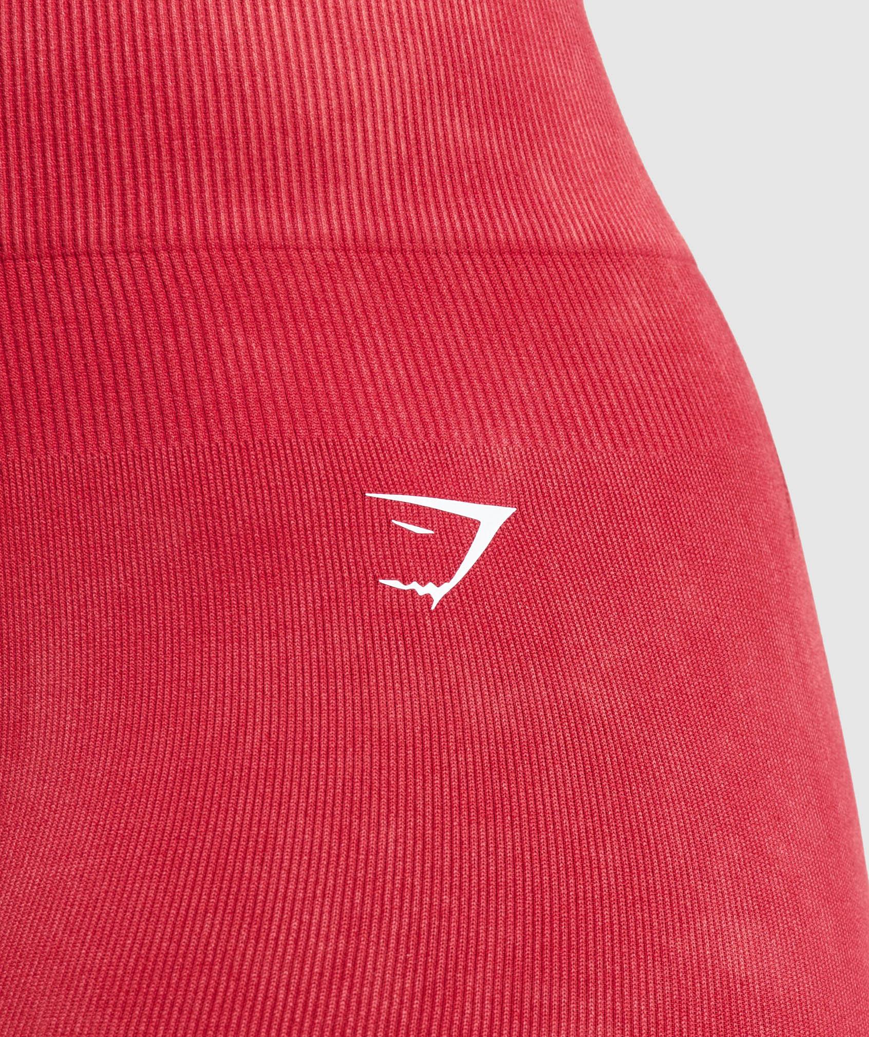 Gymshark Gains Seamless Leggings - Carmine Red Female Product Image